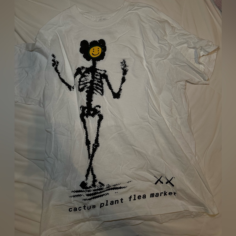 cactus plant flea market x kaws t-shirt